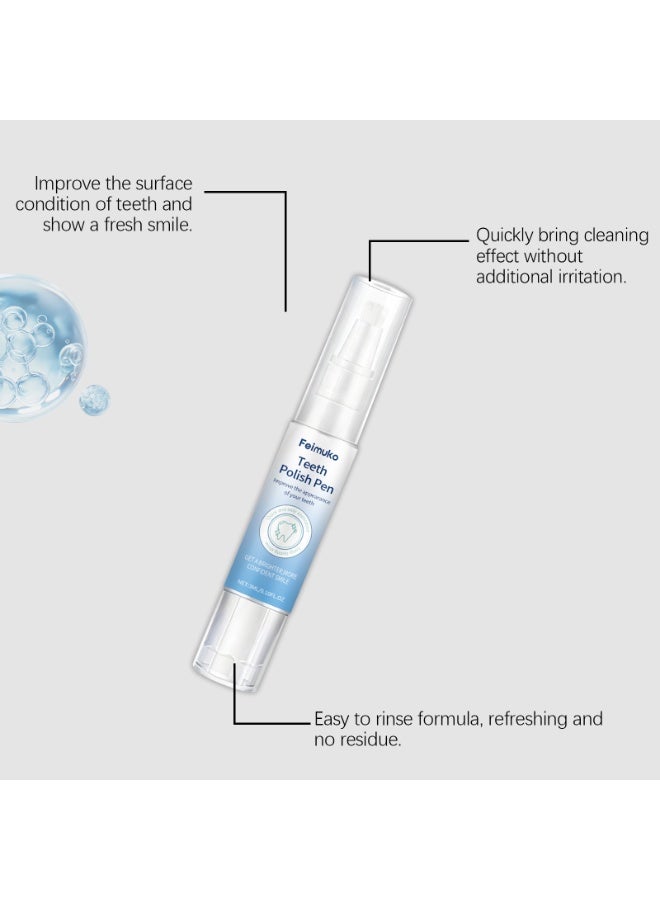 Feimuko Teeth Polish Pen |  Improve the Appearance of Your Teeth,Get a Brighter More Confident Smile 3ml - Image 5